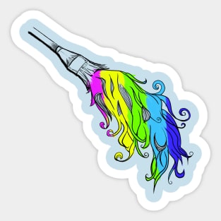 Hair painter Sticker